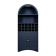 Modern European furniture - Arched Wood Wine Cabinet with Adjustable Shelves - www.oroa.com