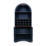 Modern European furniture - Arched Wood Wine Cabinet with Adjustable Shelves - www.oroa.com
