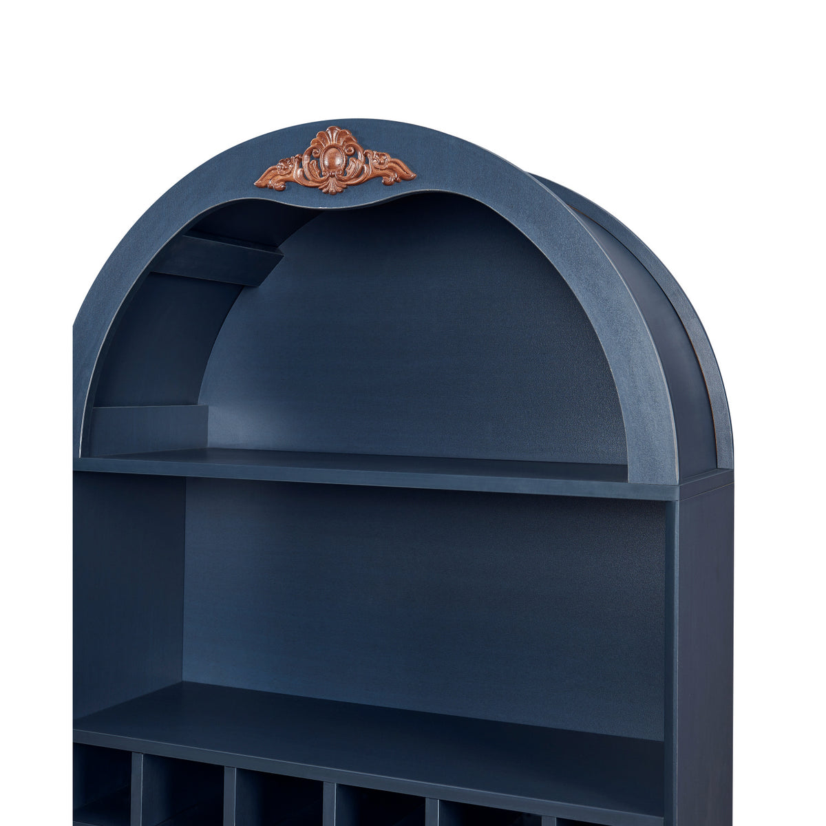 Modern European furniture - Arched Wood Wine Cabinet with Adjustable Shelves - www.oroa.com