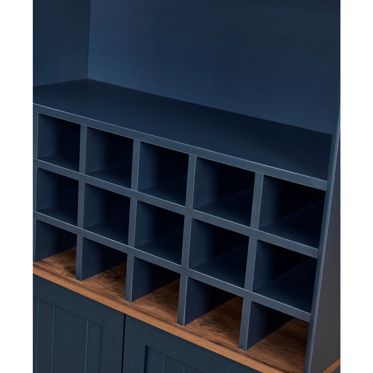 Modern European furniture - Arched Wood Wine Cabinet with Adjustable Shelves - www.oroa.com