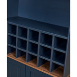 Modern European furniture - Arched Wood Wine Cabinet with Adjustable Shelves - www.oroa.com
