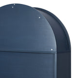 Modern European furniture - Arched Wood Wine Cabinet with Adjustable Shelves - www.oroa.com
