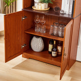 Modern European furniture - Dark Oak Freely Combine Adjustable Storage Bookcases (2) - www.oroa.com