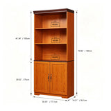 Modern European furniture - Dark Oak Freely Combine Adjustable Storage Bookcases (2) - www.oroa.com