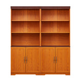 Modern European furniture - Dark Oak Freely Combine Adjustable Storage Bookcases (2) - www.oroa.com