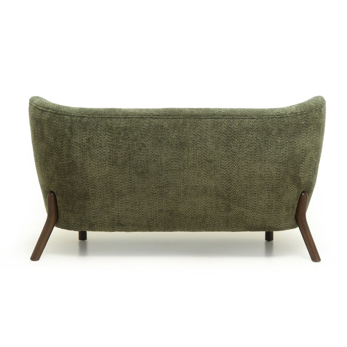 Olive Green Nordic Chair Laid-back Loveseat | OROA