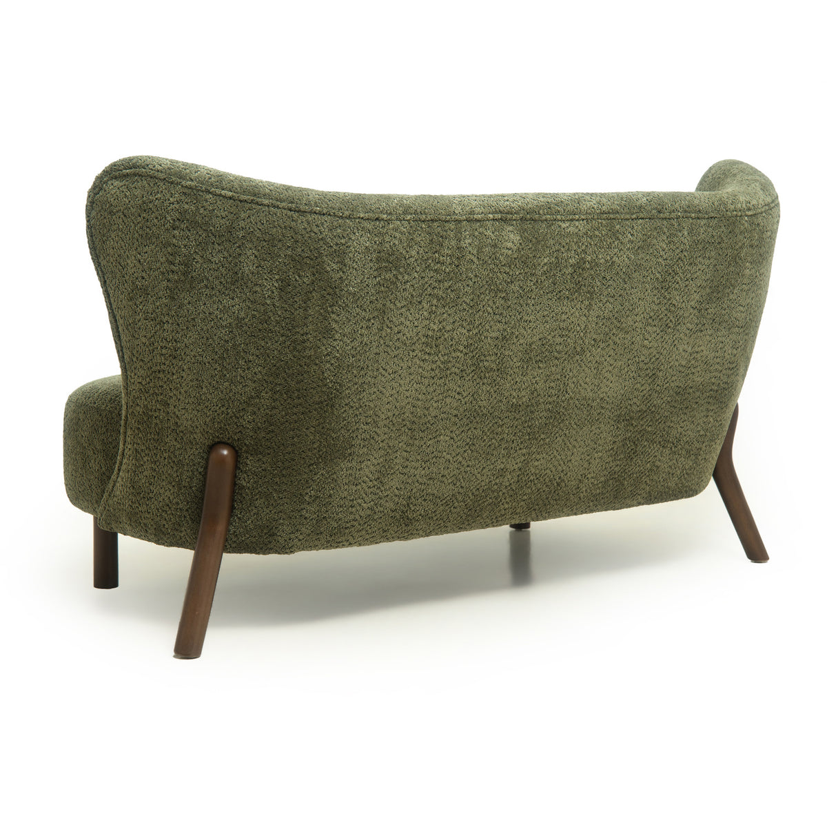 Olive Green Nordic Chair Laid-back Loveseat | OROA