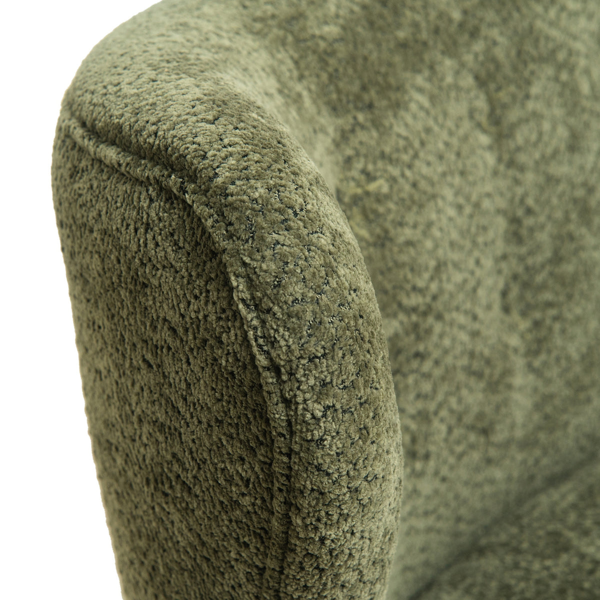 Olive Green Nordic Chair Laid-back Loveseat | OROA
