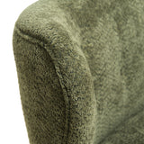 Olive Green Nordic Chair Laid-back Loveseat | OROA