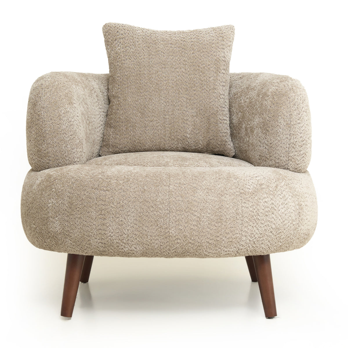 Modern European furniture - Chenille Fabric Accent Chair - www.oroa.com