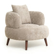 Modern European furniture - Chenille Fabric Accent Chair - www.oroa.com