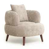 Modern European furniture - Chenille Fabric Accent Chair - www.oroa.com
