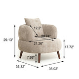 Modern European furniture - Chenille Fabric Accent Chair - www.oroa.com