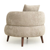 Modern European furniture - Chenille Fabric Accent Chair - www.oroa.com