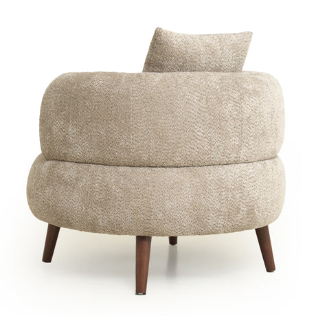 Modern European furniture - Chenille Fabric Accent Chair - www.oroa.com
