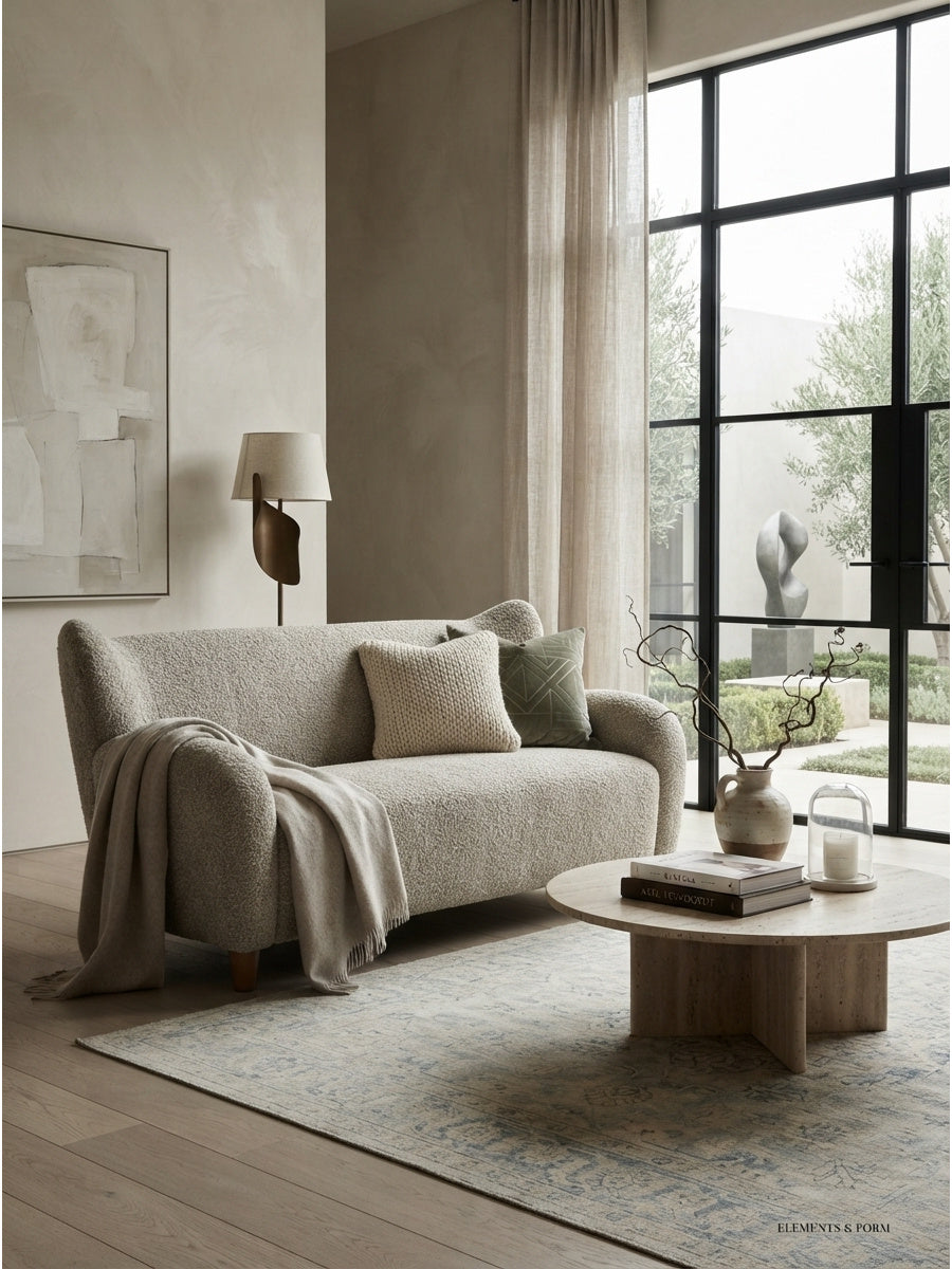 Modern European furniture - Nordic Laid-Back Style Loveseat Sofa - www.oroa.com