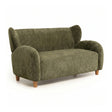 Modern European furniture - Curved Backrest Loveseat Sofa - www.oroa.com