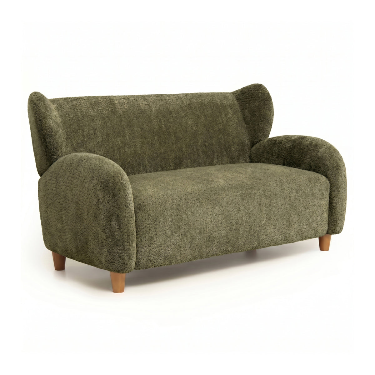 Modern European furniture - Curved Backrest Loveseat Sofa - www.oroa.com
