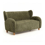 Modern European furniture - Curved Backrest Loveseat Sofa - www.oroa.com