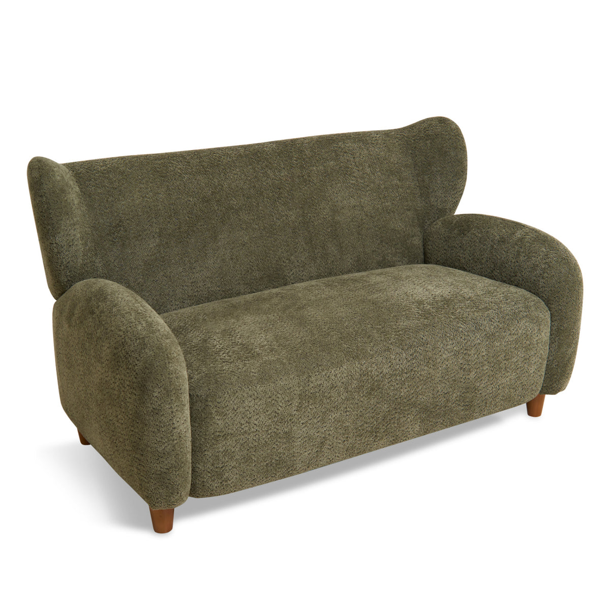 Modern European furniture - Curved Backrest Loveseat Sofa - www.oroa.com