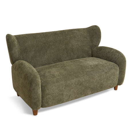 Modern European furniture - Curved Backrest Loveseat Sofa - www.oroa.com