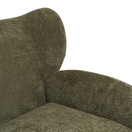 Modern European furniture - Curved Backrest Loveseat Sofa - www.oroa.com