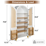 Modern Rattan Arched Cabinet | OROA