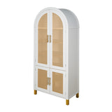 Modern Rattan Arched Cabinet | OROA