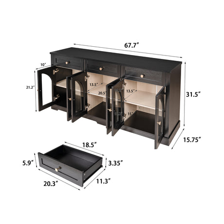 Modern Glass Door Sideboard | OROA