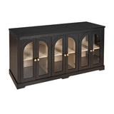 Modern European furniture - Modern Arched Glass Sideboard - www.oroa.com