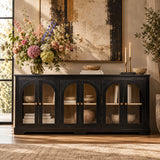 Modern European furniture - Modern Arched Glass Sideboard - www.oroa.com