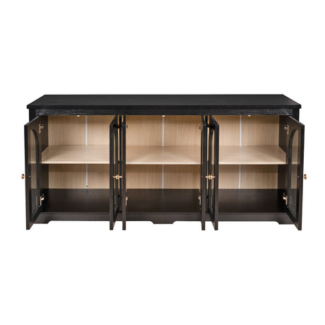 Modern European furniture - Modern Arched Glass Sideboard - www.oroa.com