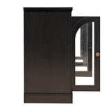 Modern European furniture - Modern Arched Glass Sideboard - www.oroa.com