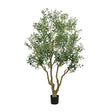 Modern European furniture - 8' Artificial Olive Tree with Natural Wood Trunk - www.oroa.com