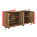 Modern European furniture - Walnut Minimalist Sideboard - www.oroa.com