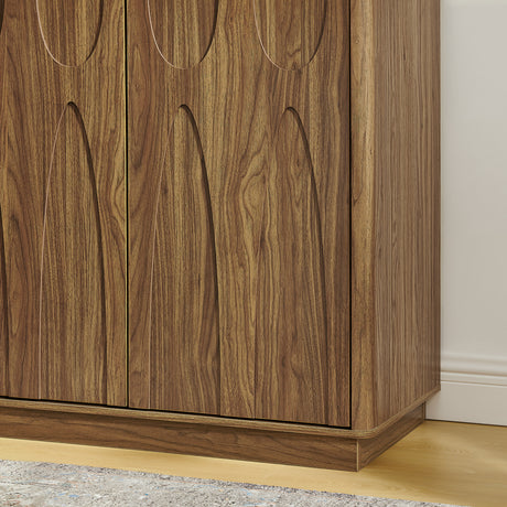 Modern European furniture - Walnut Minimalist Sideboard - www.oroa.com