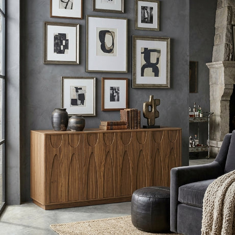 Modern European furniture - Walnut Minimalist Sideboard - www.oroa.com