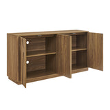 Modern European furniture - Walnut Minimalist Sideboard - www.oroa.com
