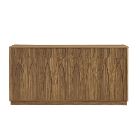 Modern European furniture - Walnut Minimalist Sideboard - www.oroa.com