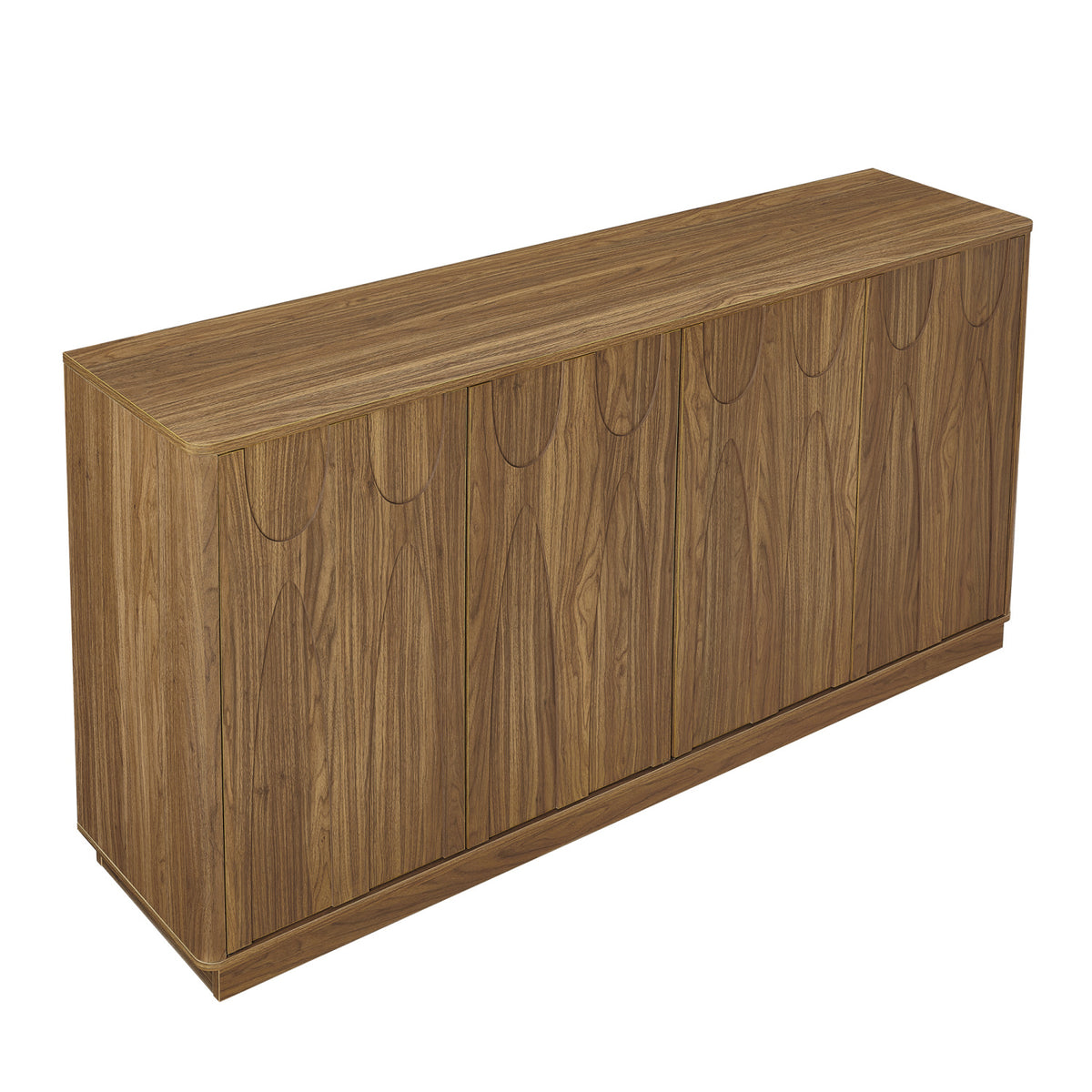 Modern European furniture - Walnut Minimalist Sideboard - www.oroa.com