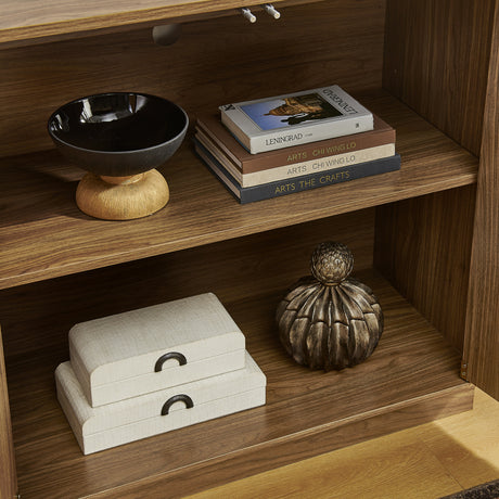 Modern European furniture - Walnut Minimalist Sideboard - www.oroa.com