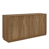 Modern European furniture - Walnut Minimalist Sideboard - www.oroa.com