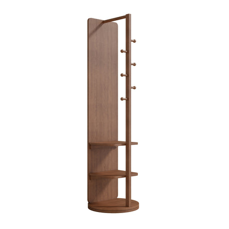 360° Rotating Multifunctional Mirror with Hook Storage Rack | OROA