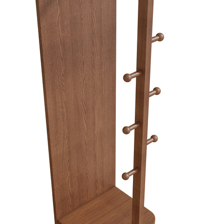 360° Rotating Multifunctional Mirror with Hook Storage Rack | OROA