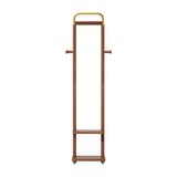 71" Walnut Solid Wood Coat Rack | OROA