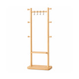 Natural Solid Wood Coat Rack | OROA