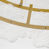Floral Glass Ceiling Lamp with Fan | OROA