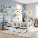 Full House Bed with Drawers | OROA Kids