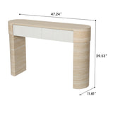 Modern Beige Console Table | OROA