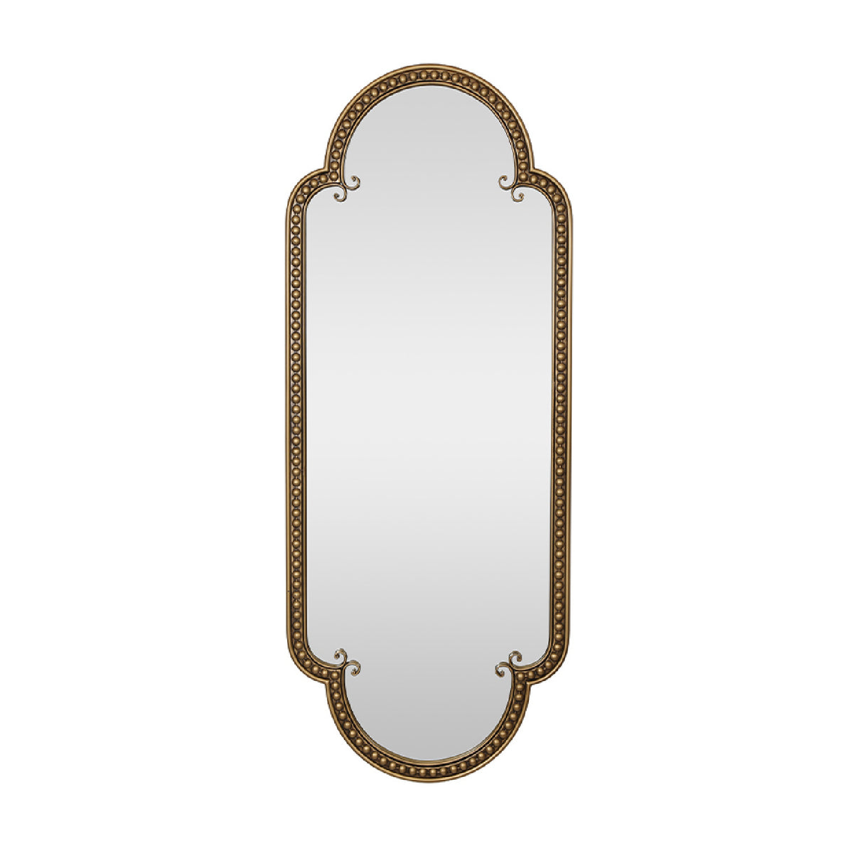 Scalloped Metal Frame Wall Mirror | OROA